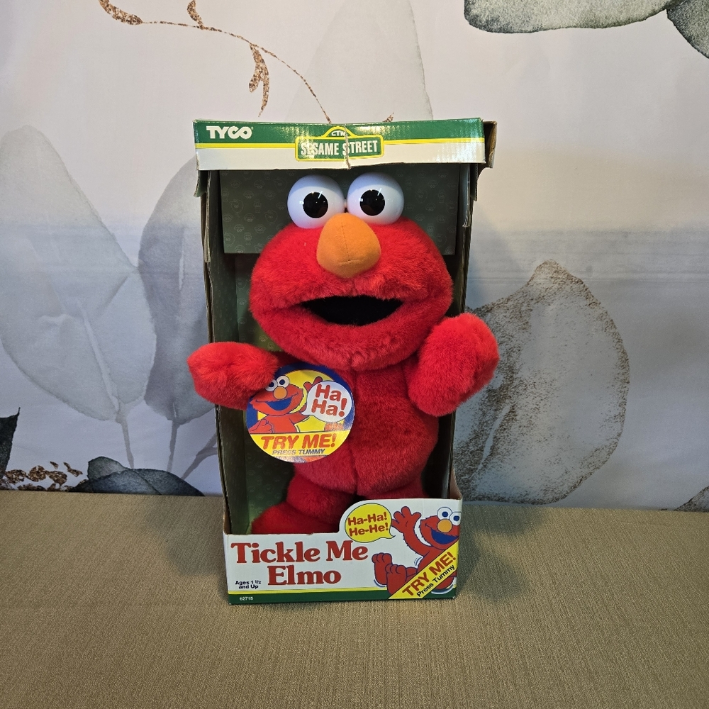 FUNCTIONAL Vintage 1996 Tyco Tickle Me Elmo - Original Sesame Street (62715)